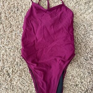 Jolyn Clothing Fuchsia and Black Swimsuit